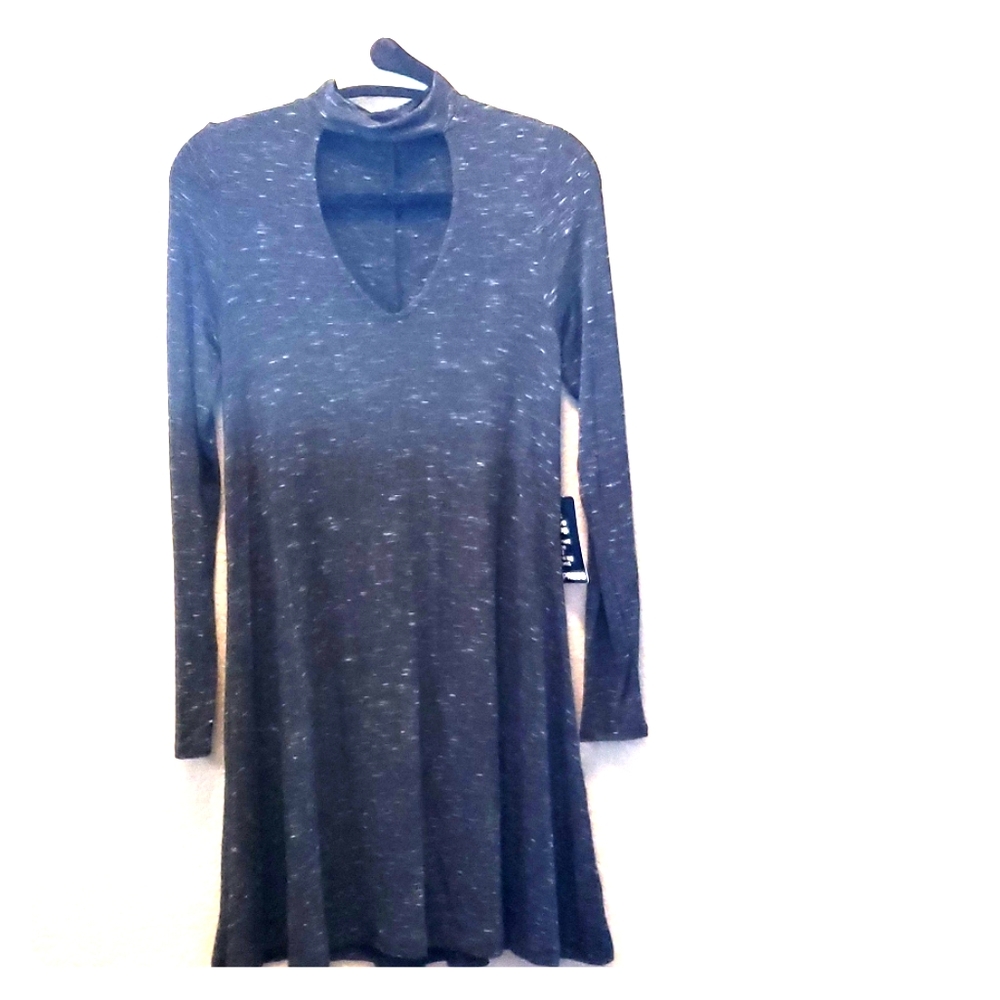 NWT Express peep mock turtleneck dress